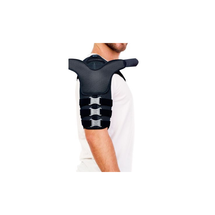 Ortoza pasive e sipërme e krahut e bërë me masë plastike me rripa stabilizimi