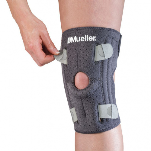Ортоза за имобилизација на колено со фишбајни и регулација на компресија Mueller